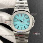 Swiss Replica Patek Philippe Nautilus 5711 Baby Blue Stainless Steel 40mm Watch